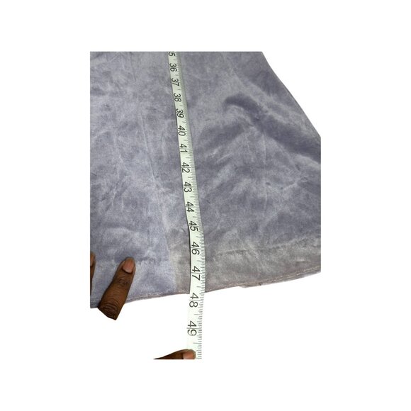 Vintage 90s Velvet Maxi Dress 1/2 Zip Mock Neck Long Sleeve Fall Fashion READ - Picture 10 of 11